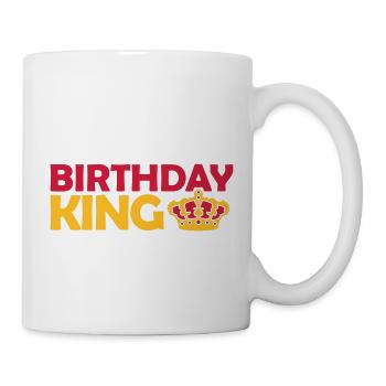 Birthday King Party Logo - Mug - white - Right