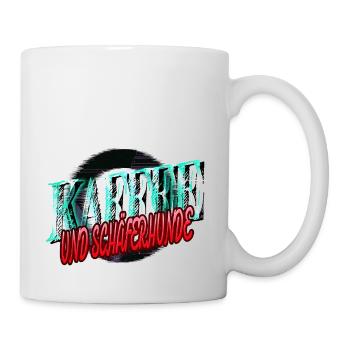 hundefreund kaffeeliebhaber kaffeebohne humor - Tasse - Weiß - Rechts