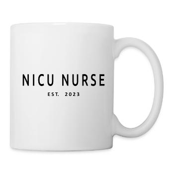 NICU Nurse Est. 2023 Neonatal Intensivpflege - Tasse - Weiß - Rechts
