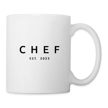 Chef Est. 2023 Graduated Chef Culinary Art Student - Mug - white - Right