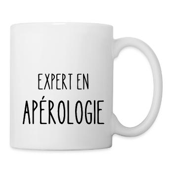 expert en apérologie - Mug blanc - blanc - Droite