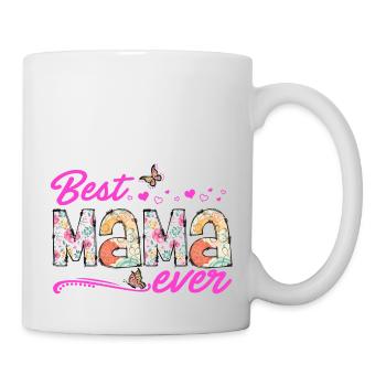 Stolze Mama Mutter Mami Lebensaufgabe Kinder Kind - Tasse - Weiß - Rechts