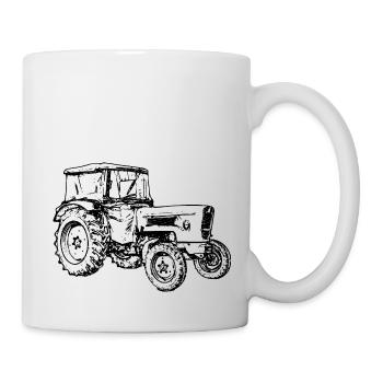 Tracteur - Mug blanc - blanc - Droite