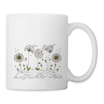 Löwenzahn - Tasse - Weiß - Rechts