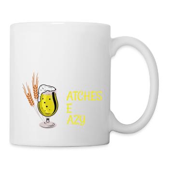 Batches be Hazy Beer Drinker Beer Brew Beer Glass - Mug - white - Right
