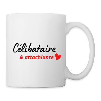 Célibataire attachiante - Mug blanc - blanc - Droite