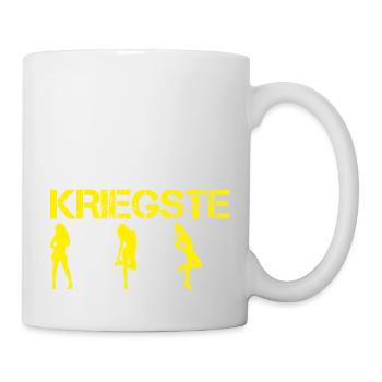 Lustiges Mallorca BISTE BRAUN KRIEGSTE FRAUEN Bier - Tasse - Weiß - Rechts