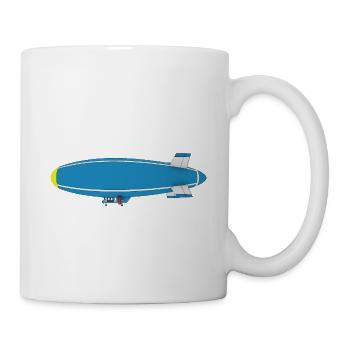 Airship, Zeppelin, Side View - Mug - white - Right