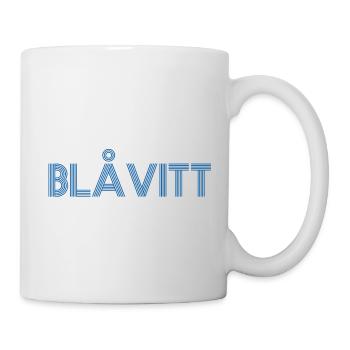 Blau und Weiß - Tasse - Weiß - Rechts