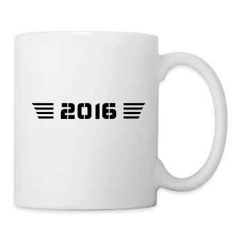 Geburtsjahr Geburtstag Born In - Made in 2016 - Tasse - Weiß - Rechts
