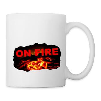 ZoffArt ON FIRE - Tasse - Weiß - Rechts
