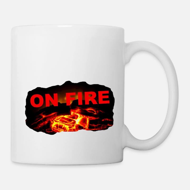 ZoffArt ON FIRE - Tasse - Weiß