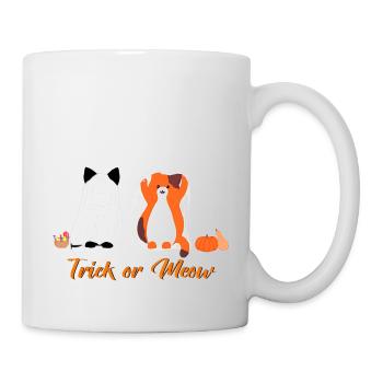 Chats d’Halloween - Mug blanc - blanc - Droite
