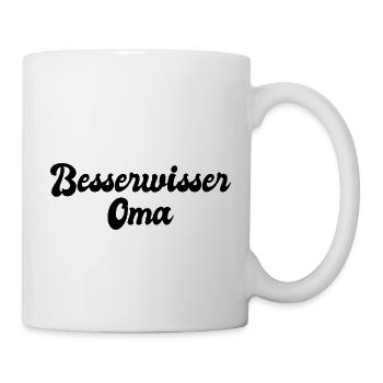 Besserwisser Oma - Tasse - Weiß - Rechts