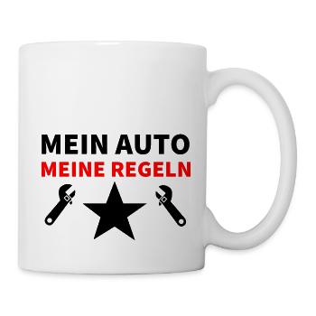 Auto - Tasse - Weiß - Rechts