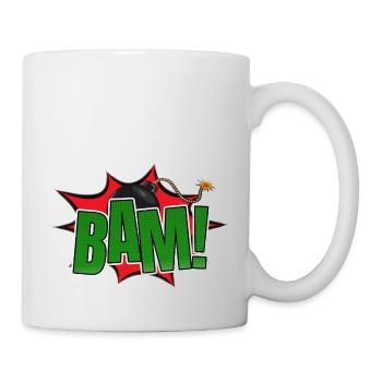 Bam! Comic Style Graffiti Lettering - Mug - white - Right