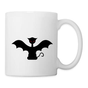 Schlechte Fledermauskatze - Tasse - Weiß - Rechts