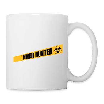 zombie hunter Halloween quote - Mug - white - Right