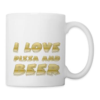 Pizza - Mug blanc - blanc - Droite