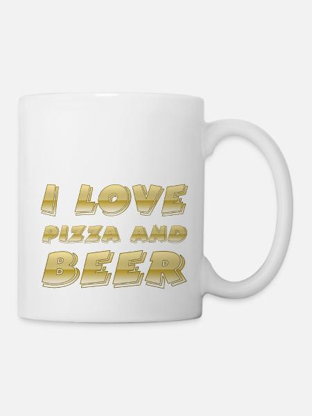 Pizza - Tasse - Weiß