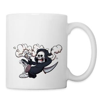 Tod Rauchen eines Joints - Tasse - Weiß - Rechts