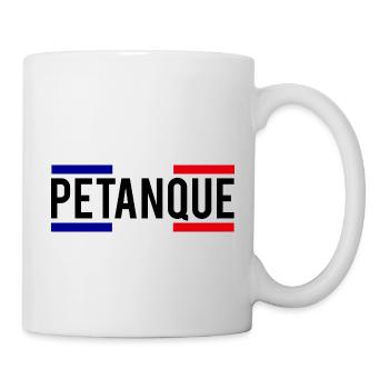 Pétanque Boule Boccia Frankreich Fahne Spieler - Tasse - Weiß - Rechts