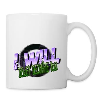 inspirational cat happy quotes birthday present - Mug - white - Right
