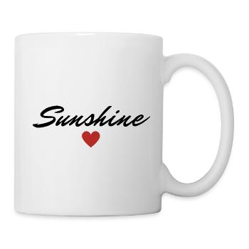 Sunshine Sonnenschein Valentinstag Lieblingsmensch - Tasse - Weiß - Rechts