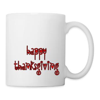 Joyeux Thanksgiving. Joyeux thaksgiving - Mug blanc - blanc - Droite