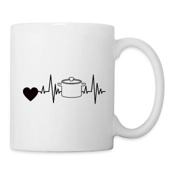 Kochen Bäcker Geschenk Hobbykoch Koch lustige - Tasse - Weiß - Rechts