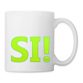 yes sing funny no girl feminism apply always - Mug - white - Right