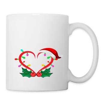 Cœur de Père Noël - Mug blanc - blanc - Droite