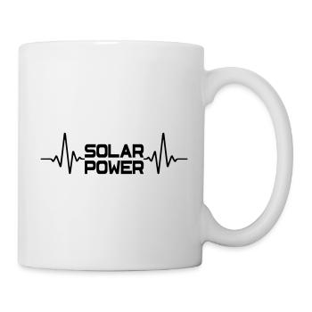 Rythme cardiaque solaire | Couleur changeable - Mug blanc - blanc - Droite