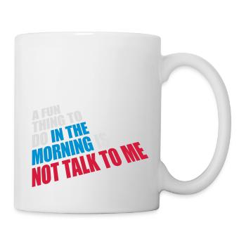 ne me parle pas - Mug blanc - blanc - Droite