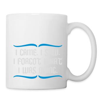 I came saw forget - Mug - white - Right