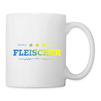 Fleischer Beruf - Tasse - Weiß - Rechts