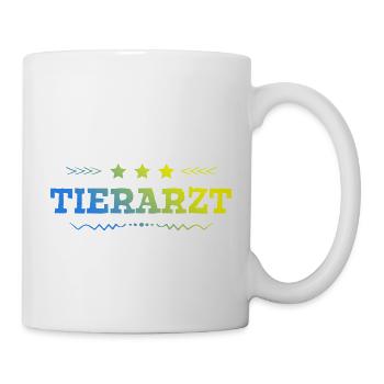 Tierarzt Beruf - Tasse - Weiß - Rechts