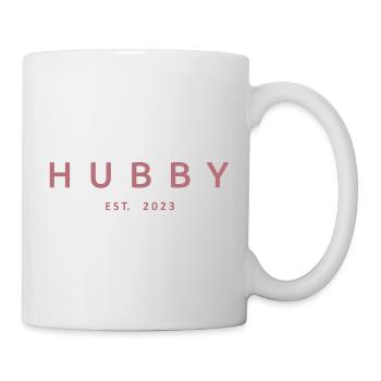 Hubby Est. 2023 Engagement For Groom's Wedding - Mug - white - Right