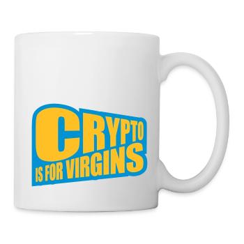 crypto is for virgins - Mug - white - Right