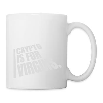 crypto is for virgins - Mug - white - Right