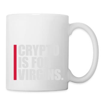 crypto is for virgins - Mug - white - Right