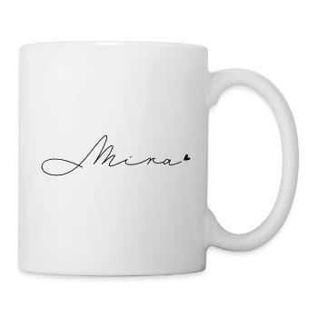 Name Mira - Tasse - Weiß - Rechts