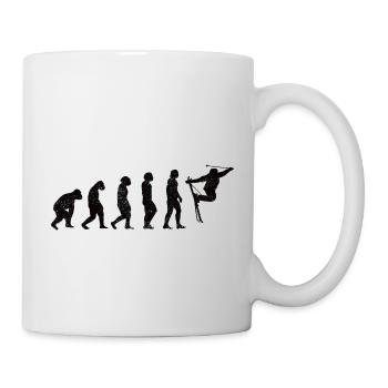 Skifahrer Weihnachten Skifahren Ski Wintersport - Tasse - Weiß - Rechts