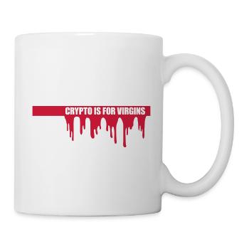 crypto is for virgins - Mug - white - Right
