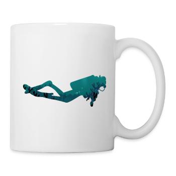 Plongeurs sous-marins - Mug blanc - blanc - Droite