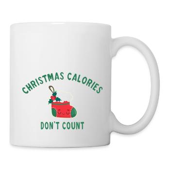 Christmas calories don't count - Mug blanc - blanc - Droite