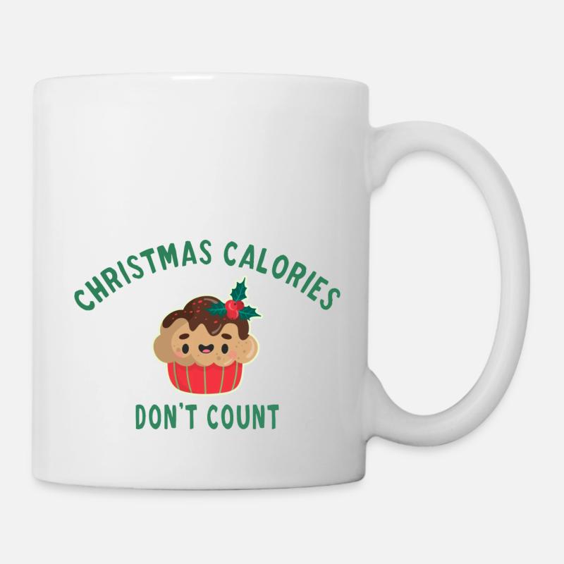 Christmas calories don't count - Mug blanc - blanc