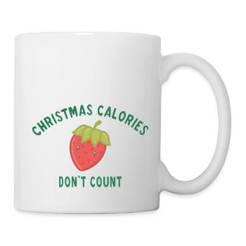 Christmas calories don't count - Mug blanc - blanc - Droite