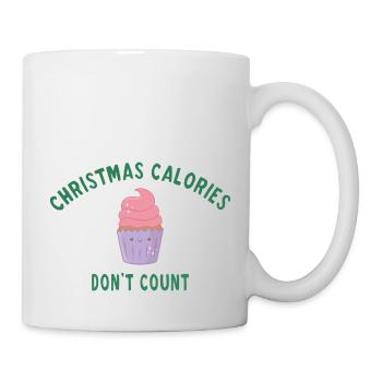 Christmas calories don't count - Mug blanc - blanc - Droite