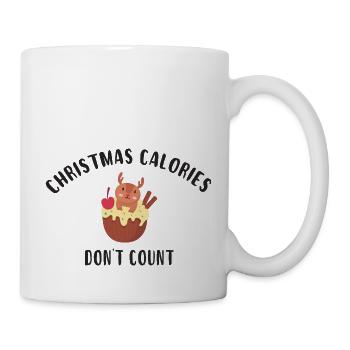 Christmas calories don't count - Mug blanc - blanc - Droite